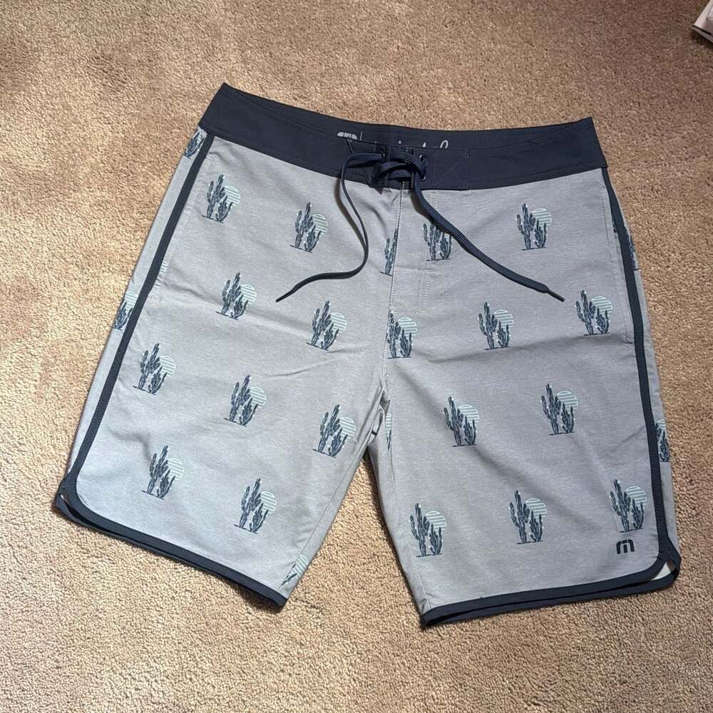 Travis Mathew Cactus Printed Board Shorts